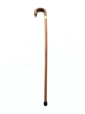 19世紀歐洲18k金鑲珍貴牛角藤質手杖 文明杖 18k金