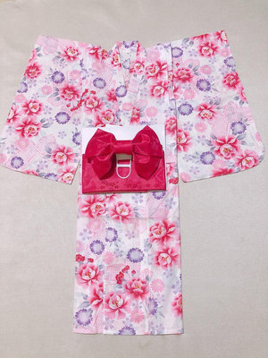 【熱賣精選】日式和服 和服配件 日本和服浴衣女 兒童和服 親子款 純棉面料 日本旅游和服浴衣