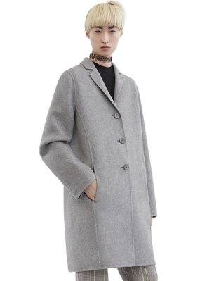 即將推出 : ACNE STUDIO 北歐極簡風格～氣質淺灰雙面手工羊毛大衣