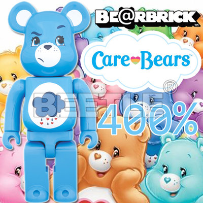 BEETLE BE@RBRICK CARE BEARS GRUMPY BEAR 生氣熊 彩虹熊 藍 400%
