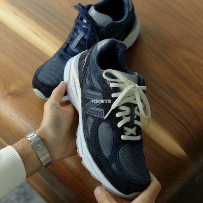 New Balance 990v3 深藍色 麂皮 透氣 慢跑鞋 M990KI3 男女款