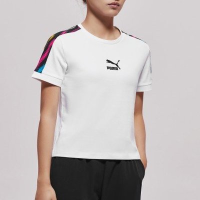 PUMA-女性流行系列Wild短袖T恤-白色-歐規(57951271)
