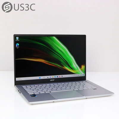 【US3C-小南門店】Acer SF314-511-545L 14吋 FHD i5-1135G7 16G 512G SSD 銀 輕薄筆電 二手筆電