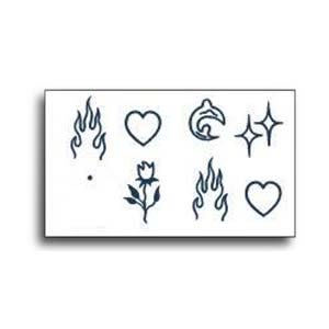 【萌古屋】火焰愛心手指 - 半永久植物草本果汁紋身刺青維持14天 擦不掉紋身刺青K61