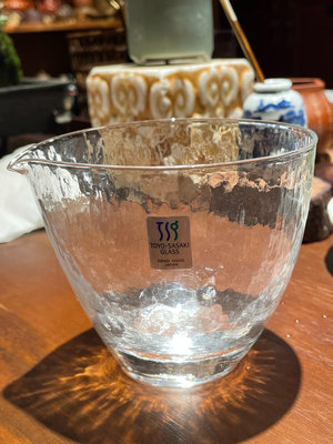 【二手】東洋佐佐木玻璃水晶公道杯 古董 老貨 舊貨 【古物流香】-1580