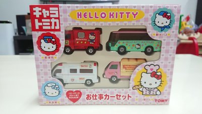 【現貨】Tomica 多美 日版 舊紅標 Hello Kitty 工作車 套組