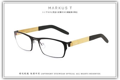 【睛悦眼鏡】Markus T 超輕量設計美學 德國手工眼鏡 T2 系列 24K金限量款 POU BK  70499