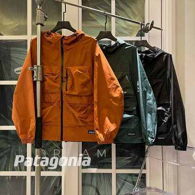 PATAGONIA巴塔哥尼亞 3色 2023新款男 戶外工裝多口袋功能性防水衝鋒衣夾克連帽風衣