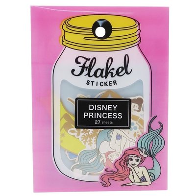 Disney迪士尼《現貨》小美人魚 愛麗兒公主 小文件夾收納貼紙包~馬車 緞帶 蛋糕 皇冠 禮服~日本正品~心心小舖
