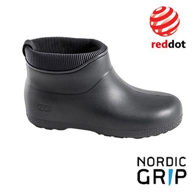 台北公司·Nordic Grip 北歐防水防滑保暖雪靴│雨鞋│雪鞋 騎士黑 (榮獲德國紅典設計獎) NG10D 抗寒