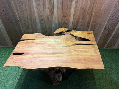 台灣檜木造型桌 紅檜 黃檜 檜木板 風化板  檜木  展示桌 掛飾 吧台桌 咖啡桌 觀景桌實木桌 A6678【晶選傢俱】