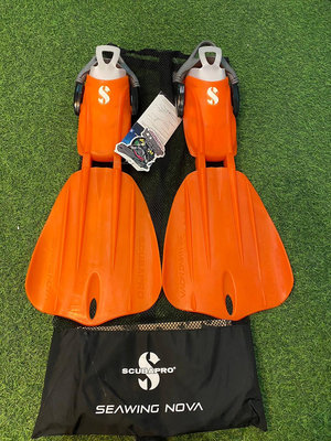 -桃園店-SCUBAPRO SEAWING NOVA GORILLA 魷魚 橘 SIZE XS 99%近全新 潛水 蛙鞋