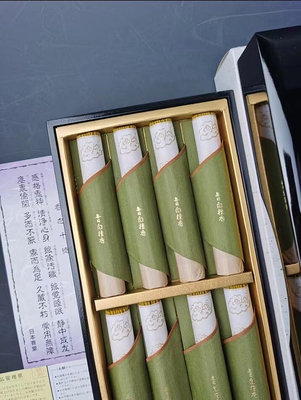 國內現貨 日本香堂 每日白檀 線香 原裝實木漆盒 8支裝
