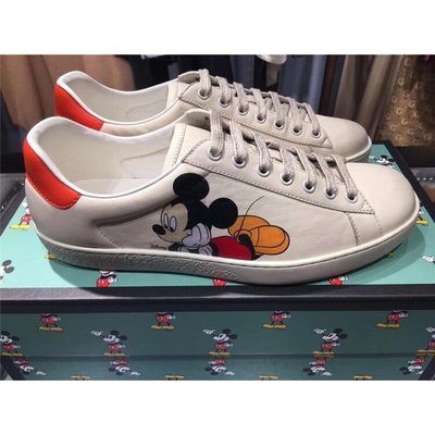GUCCI Disney x Gucci Ace 米奇 皮革 休閒鞋 小白鞋 603697