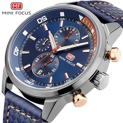 現貨男士手錶腕錶MINI FOCUS福克斯手錶男錶跨境熱賣亞馬遜時尚多功能錶MF0017G