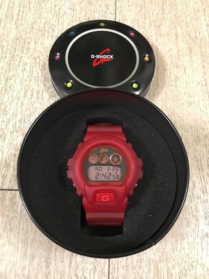 【柏】優質二手 CASIO G-SHOCK x CLOT DW6900CL-4DR 8週年 限量 聯名 紅色 透明 錶帶