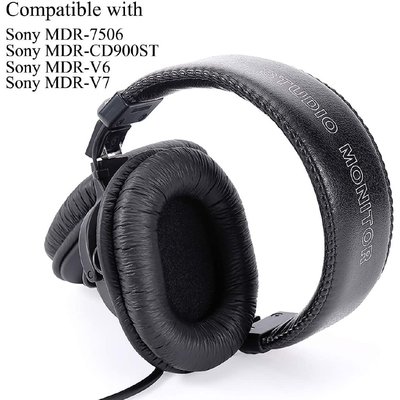 適用於SONY MDR-7506 替換耳罩 索尼 MDR-V6 MDR-CD 900ST 代用耳罩 耳機套海綿套 一對裝