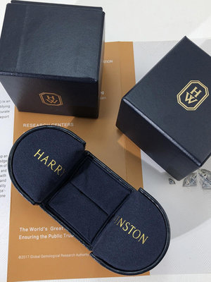 溜溜HW戒指對戒盒項鏈盒HARRY WINSTON鉆戒盒海瑞溫斯頓首飾包