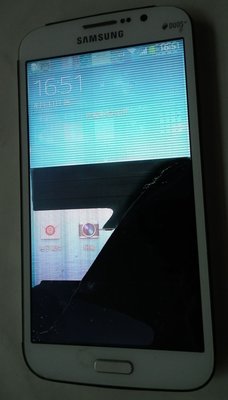 故障手機 三星GT-I9152 MEGA 5.8智慧型手機GALAXY SAMSUNG可開機 電池正常售出不退貨 螢幕壞