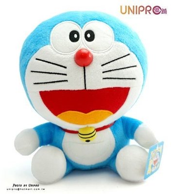 【UNIPRO】多啦A夢 Doraemon 小叮噹 8.5吋 坐姿 絨毛玩偶 娃娃