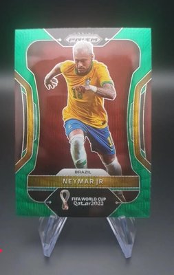 2022 World Cup 世界盃 PRIZM 巴西 Neymar 內馬爾 🔥超美綠波🔥 PANINI 球員卡 一盒一張