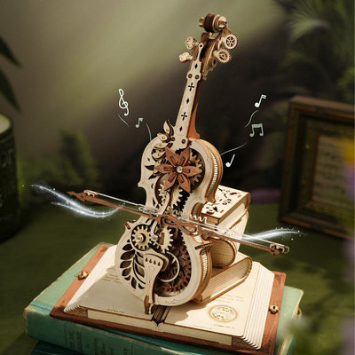 「秘境大提琴」音樂盒八音盒diy手工送女朋友走心生日禮物--原久美子
