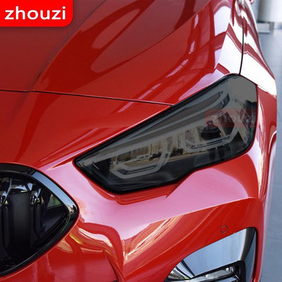 BMW 適用於寶馬 2 系 F44 Gran Coupe M235i 汽車大燈色調黑色保護膜保護透明 TPU 貼紙配件 @车博士