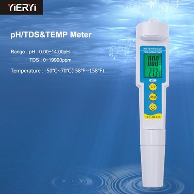三合一983水質pH/TDS測試儀PH-986多功能監測儀筆式EC水質檢測儀 1514GG