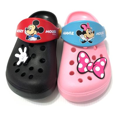 Disney 迪士尼 米奇 ? 米妮 / 園丁鞋 / 塑膠鞋 / 拖鞋 / 懶人鞋 / 護趾拖鞋 / 台灣製