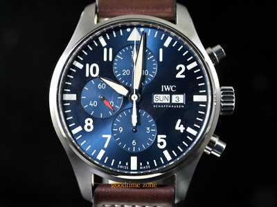 [好時計]IWC 萬國錶 IW377714 飛行員系列 小王子特別版 藍面 計時碼錶 43mm WS905