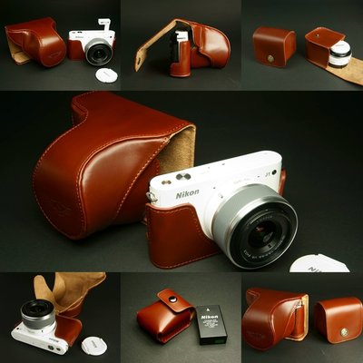 小馨小舖【TP Nikon J1 J2 10-30mm 真皮相機皮套 】相機包 皮套 J1 J2
