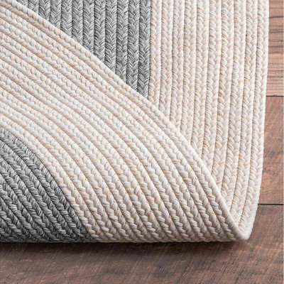 現貨:瑞 純色灰色手工編織地毯 北歐客廳臥室床邊毯 茶幾墊橢圓形 無鑒賞期