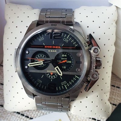 DIESEL Ironside 鐵灰色不鏽鋼材質 鋼錶帶 石英 男士手錶 DZ4363