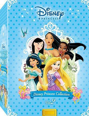 [藍光先生DVD] 迪士尼公主典藏套裝 (二) 六碟版  阿拉丁、風中奇緣、花木蘭、公主與青蛙、魔髮