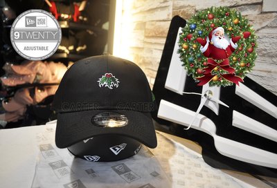 特價 New Era Branded Xmas Theme Black 9Twenty 聖誕節裝飾黑色920老帽軟式