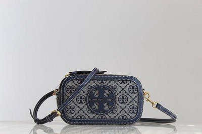 Tory Burch23年新款老花雙拉相機包 Miller系列單肩斜挎包