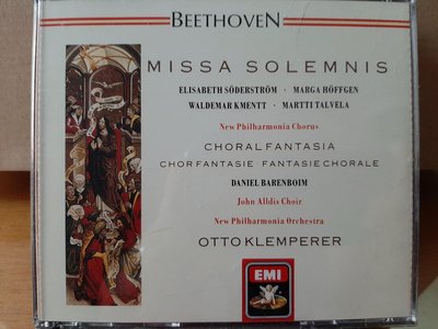 Klemperer,Beethoven-Missa Solemnis,Choral Fantasia克倫培勒指揮演繹貝多芬-莊嚴彌撒，合唱幻想曲(巴倫波因鋼琴)