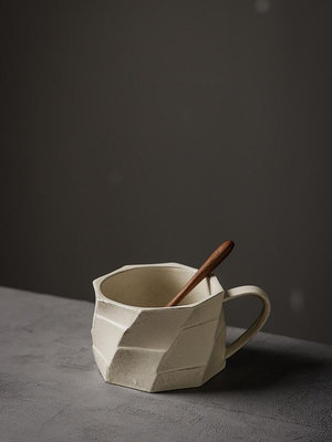 簡陶手工陶瓷咖啡杯復古情侶對杯子家用簡約創意咖啡杯手沖咖啡杯~優優精品店
