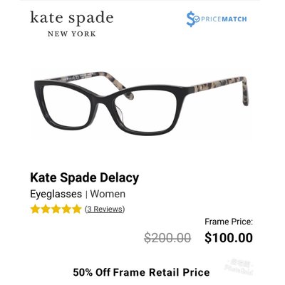 【皮老闆】  二手真品 KATE SPADE   太陽眼鏡 鏡框 眼鏡 (166)