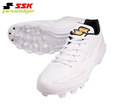 貝斯柏~日本進口SSK PROEDGE 金標頂級棒壘球膠釘鞋 壘球鞋 ESF4222LW 超低特價$1799附贈原廠鞋袋