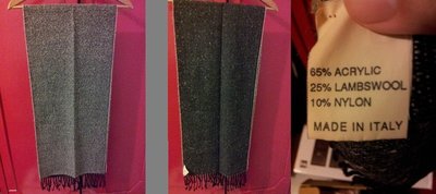 【全新】ELLE HOMME 專櫃 保暖 圍巾~ONE SIZE MADE IN ITALY