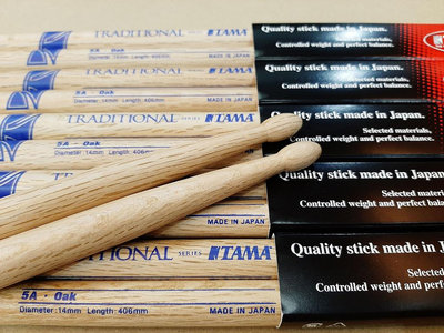 ♪♪學友樂器音響♪♪ TAMA Traditional系列 OAK 5A 橡木鼓棒 日本製