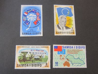 【雲品10】薩摩Samoa 1972 Sc 361-4 set MH 庫號#B535 89019