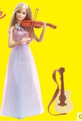 『格倫雅品』芭比娃娃Barbie 芭比之小提琴家女孩生日禮物 芭比娃娃套裝大禮盒促銷 正品 現貨