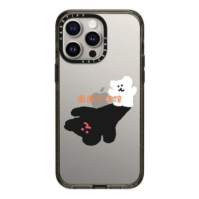 CASETiFY 保護殼 iPhone 15 Pro/15 Pro Max 小白熊與巨型黑影 Giant Bobo