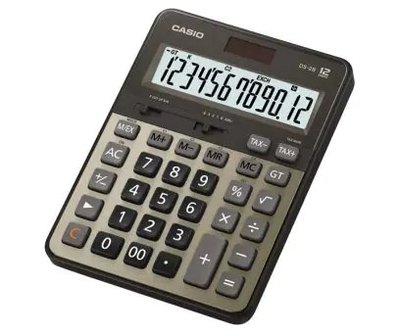 【威哥本舖】Casio台灣原廠公司貨 DS-2B-GD 實用桌上型12位元計算機 商用專業計算機 稅金計算 匯率計算