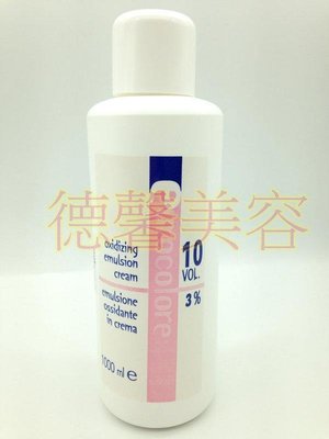 ＊德馨美容＊台灣製 彩靈 eurocolore 雙氧乳 雙氧水 1000ml (3% 6% 9% 12%) 染髮 漂粉