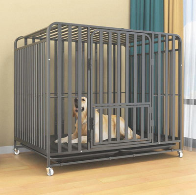 狗籠子家用大型犬帶廁所加粗加固寵物籠具中型犬家用室內籠子。半米潮殼直購