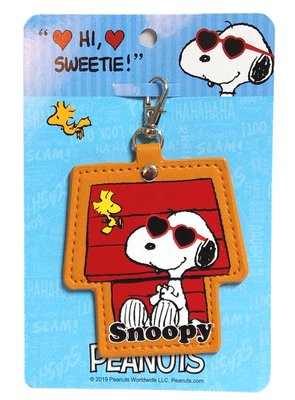 【卡漫迷】 Snoopy 仿皮革 鑰匙圈 紅屋 ㊣版 史奴比 史努比 扣環 皮質 吊飾 花生漫畫 Peanuts