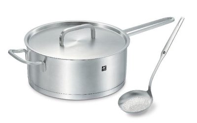 【大邁家電】德國雙人牌Zwilling  24cm單柄深平煎鍋(CW-SP1901) 含鍋蓋、附湯勺